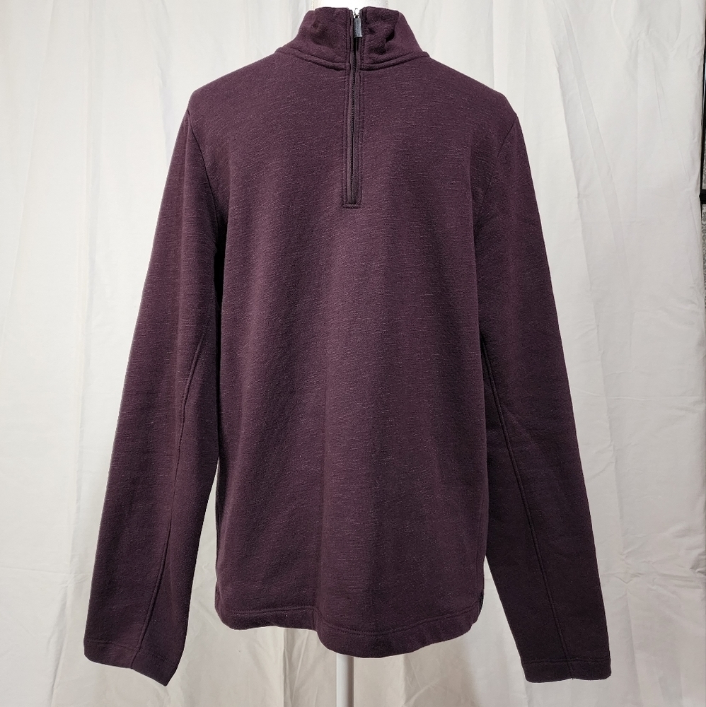 Perry Ellis Men's Quarter Zip Cotton Blend Sweater - Picture 2 of 9